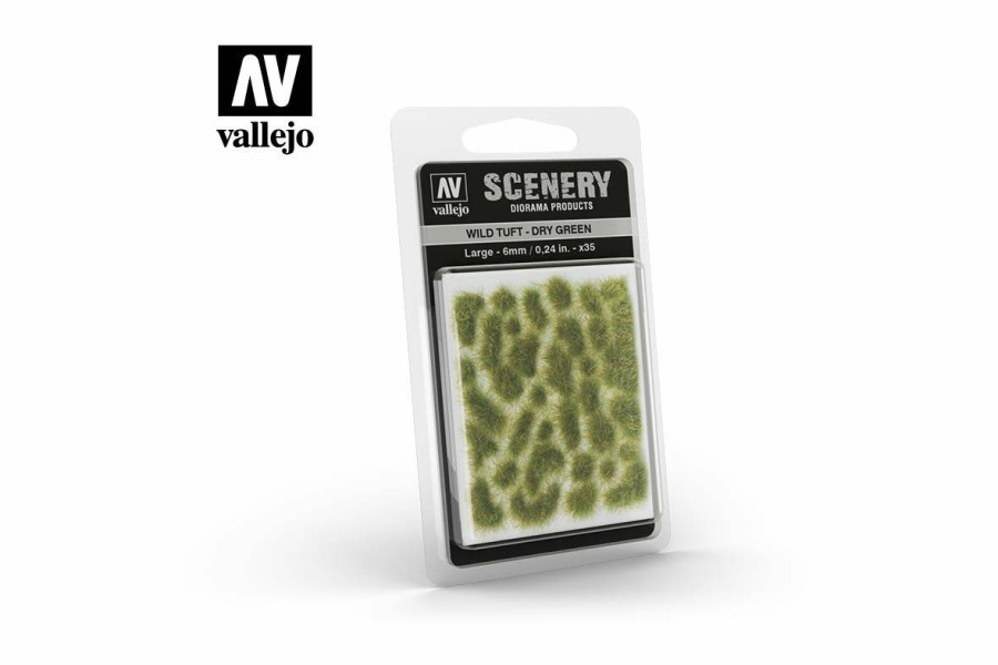 Scale Models * | Sc415 | Vallejo 6Mm Dry Green Wild Tuft 35Pcs