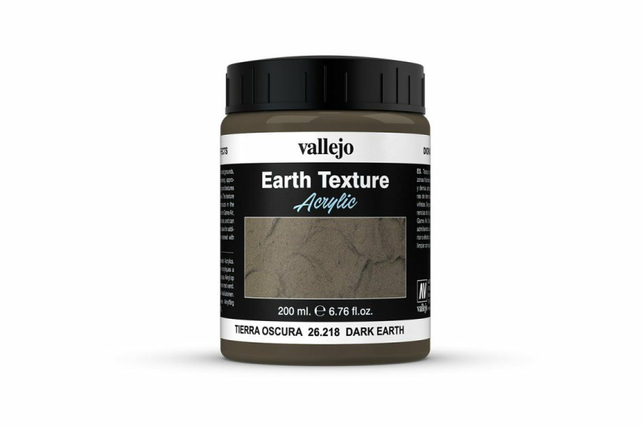 Scale Models * | 26218 | Vallejo Diorama Effects Dark Earth 200Ml