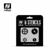 Accessories * | St-Sf001 | Vallejo Sci-Fi Gear Markings Stencil