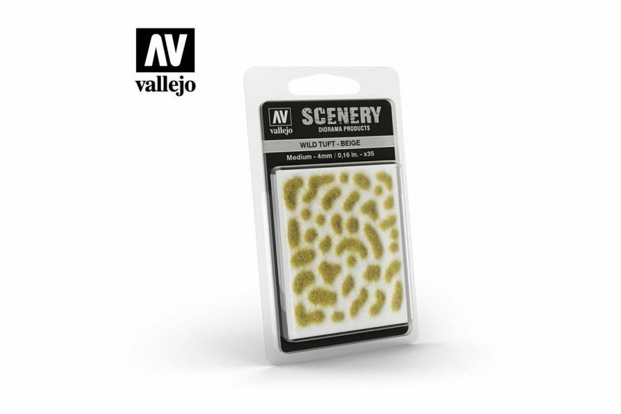 Scale Models * | Sc408 | Vallejo 4Mm Beige Wild Tuft 35Pcs