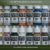 Scale Models * | 70101 | Vallejo Model Colour Folkstone Basics Colour Acrylic Paint Set 16Pcs