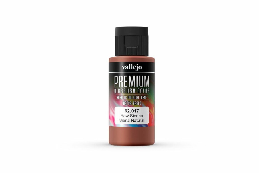 Scale Models * | 62017 | Vallejo Raw Sienna Polyurethane Premium Airbrush Airbrush Colour Paint 60Ml