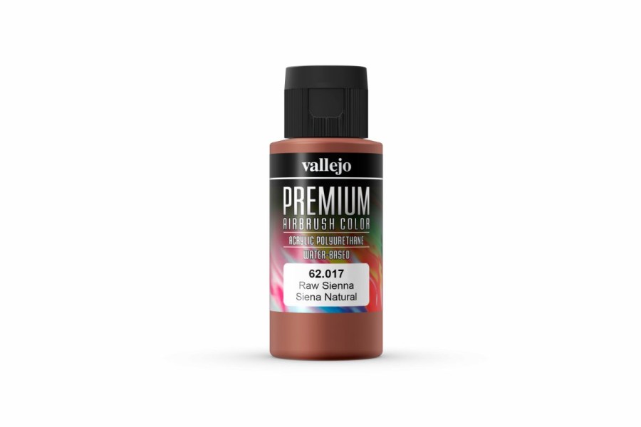 Scale Models * | 62017 | Vallejo Raw Sienna Polyurethane Premium Airbrush Airbrush Colour Paint 60Ml