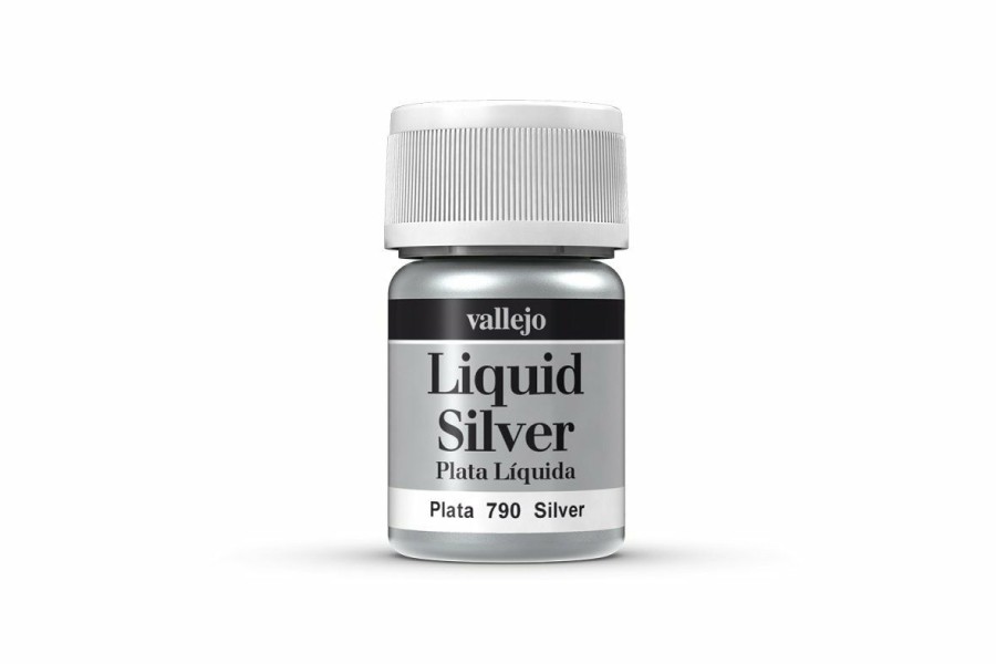 Scale Models * | 70790 | Vallejo Model Colour Metallic Silver (Alcohol Base) Acrylic Paint 35Ml