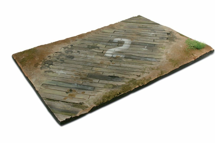 Scale Models * | Sc102 | Vallejo 1/35 Scenics 310X210Mm Wooden Airfield Surface Diorama Base