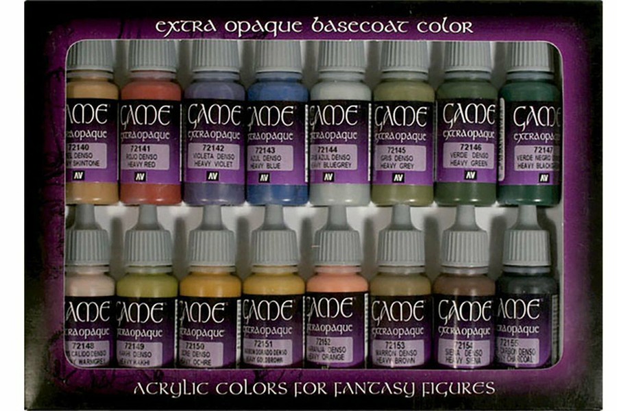 Scale Models * | 72290 | Vallejo Game Colour Extra Opaque Colour Acrylic Paint Set 16Pcs