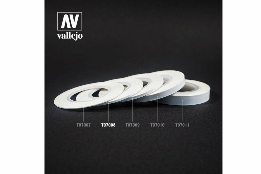 Accessories * | T07008 | Vallejo 2Mm Flexible Masking Tape 2Pcs