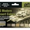 Scale Models * | 71209 | Vallejo Model Air Us Modern Desert Colour Acrylic Paint Set 6Pcs