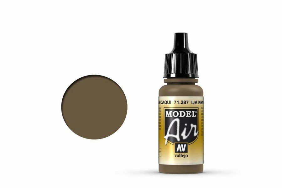 Scale Models * | 71287 | Vallejo Model Air Ija Khaki Brown Acrylic Airbrush Paint 17Ml