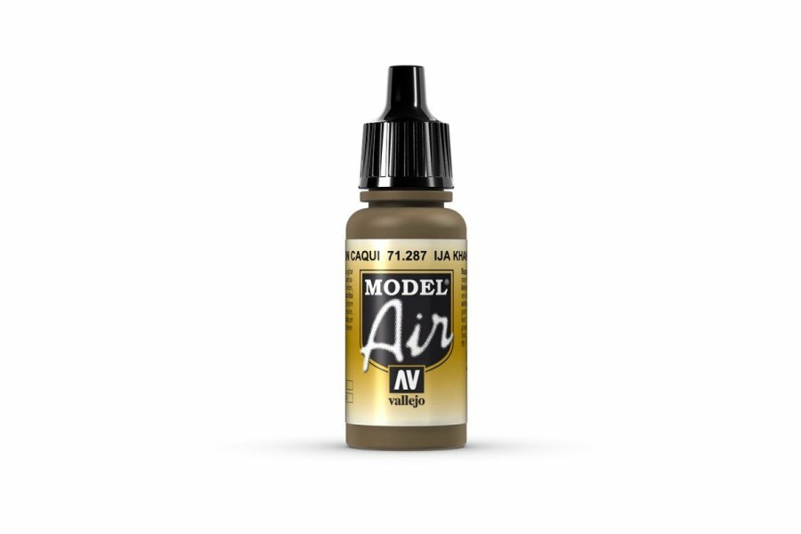 Scale Models * | 71287 | Vallejo Model Air Ija Khaki Brown Acrylic Airbrush Paint 17Ml