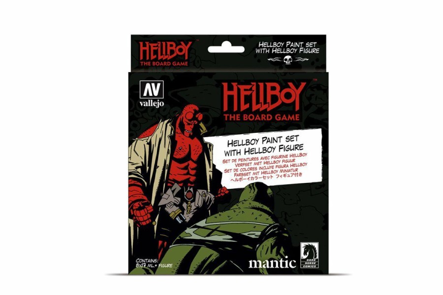 Scale Models * | 70187 | Vallejo Hellboy Figure W/ Acrylic Paint Set