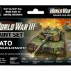 Scale Models * | 70223 | Vallejo Model Colour Wwiii Nato Armour & Infantry Acrylic Colour Paint Set 6Pcs