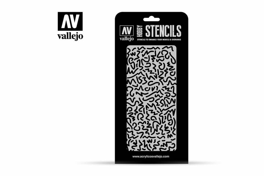 Accessories * | St-Cam001 | Vallejo German Luftwaffe Wwii Shingles Camouflage Stencil