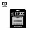 Accessories * | St-Tx002 | Vallejo Tyre Markings Textures Stencil