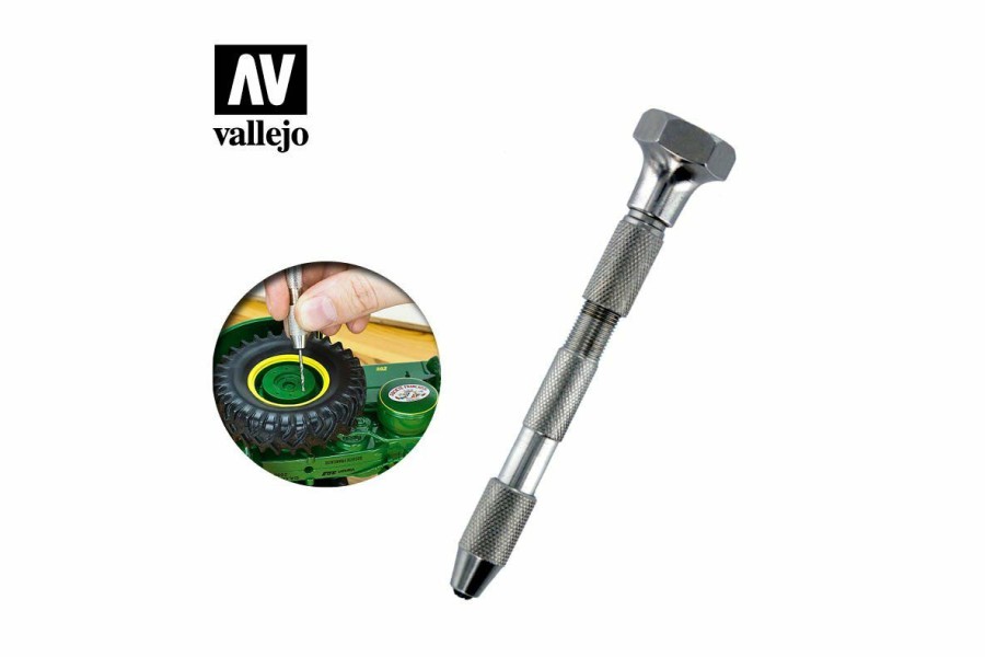 Accessories * | T09001 Vallejo Aluminium Fin Pin Hand Drill Vice