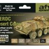 Scale Models * | 71212 | Vallejo Model Air Merdc Desert Colour Acrylic Paint Set 6Pcs