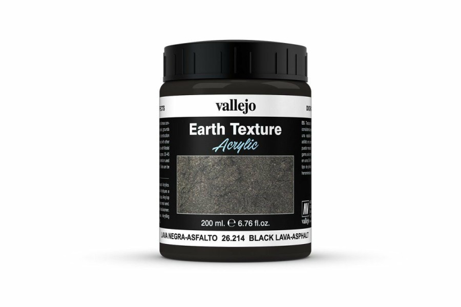 Scale Models * | 26214 | Vallejo Diorama Effects Black Lava 200Ml